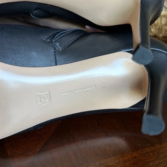 GIANVITO ROSSI Black Leather Ankle Booties Shoes Heels Women’s EU 41 NWT - Picture 5 of 12